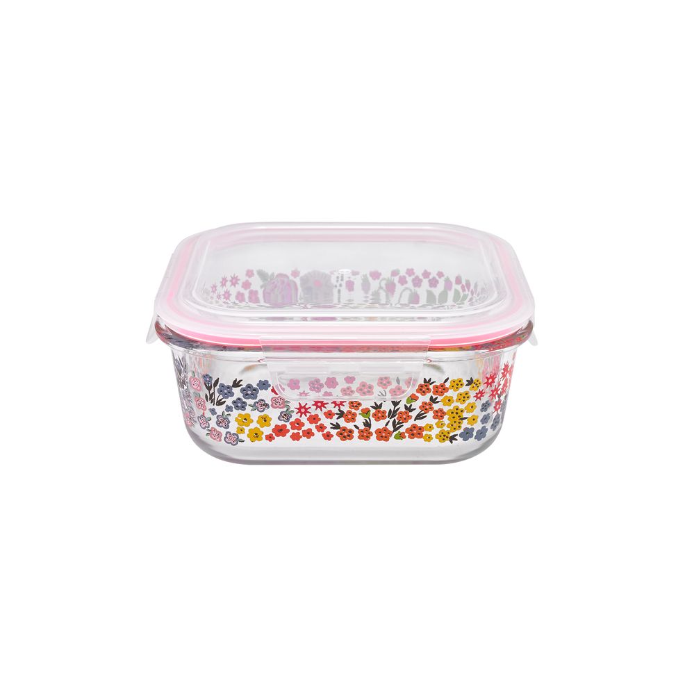  Hộp đựng thức ăn/Glass Storage Box - Kingdom Ditsy - Cream 