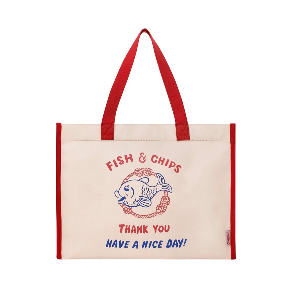 Túi đeo vai /The Milly Tote - Fish and Chips - Warm Cream