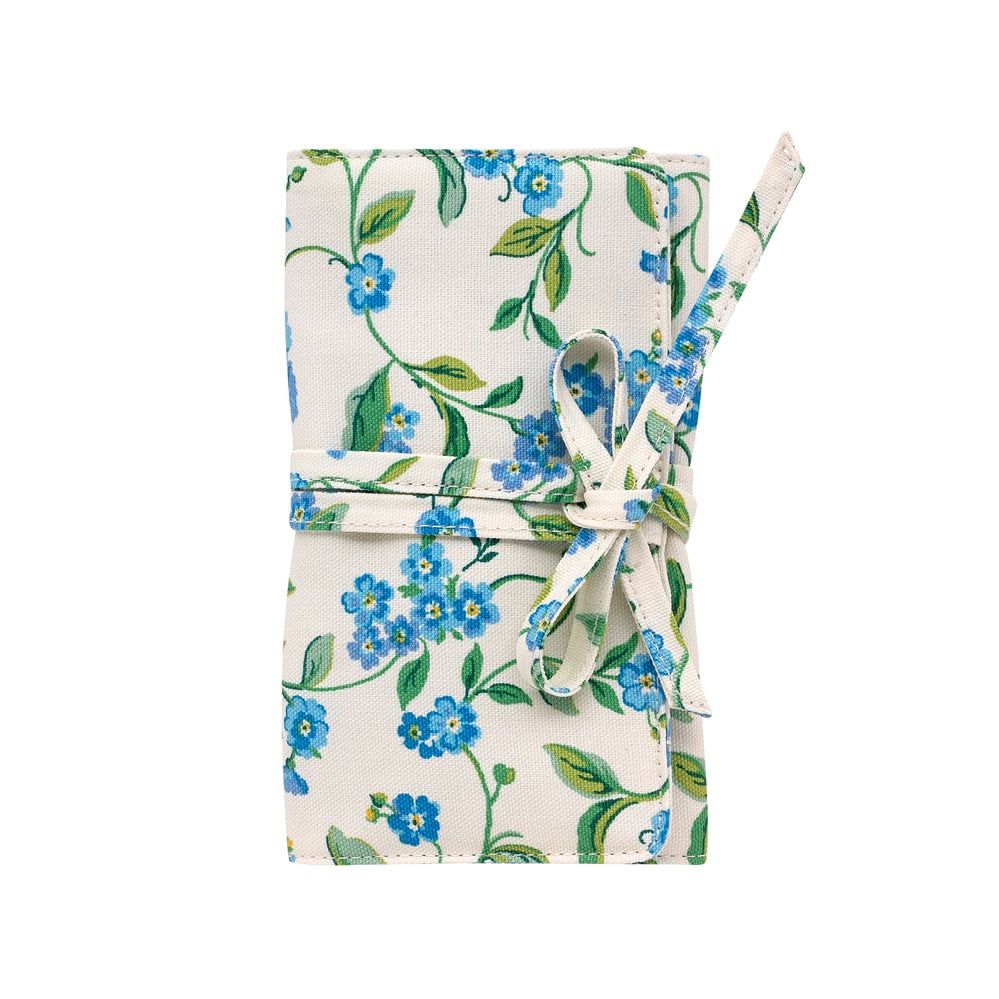 Túi đựng trang sức/Jewellery Roll - Forget me not - Cream