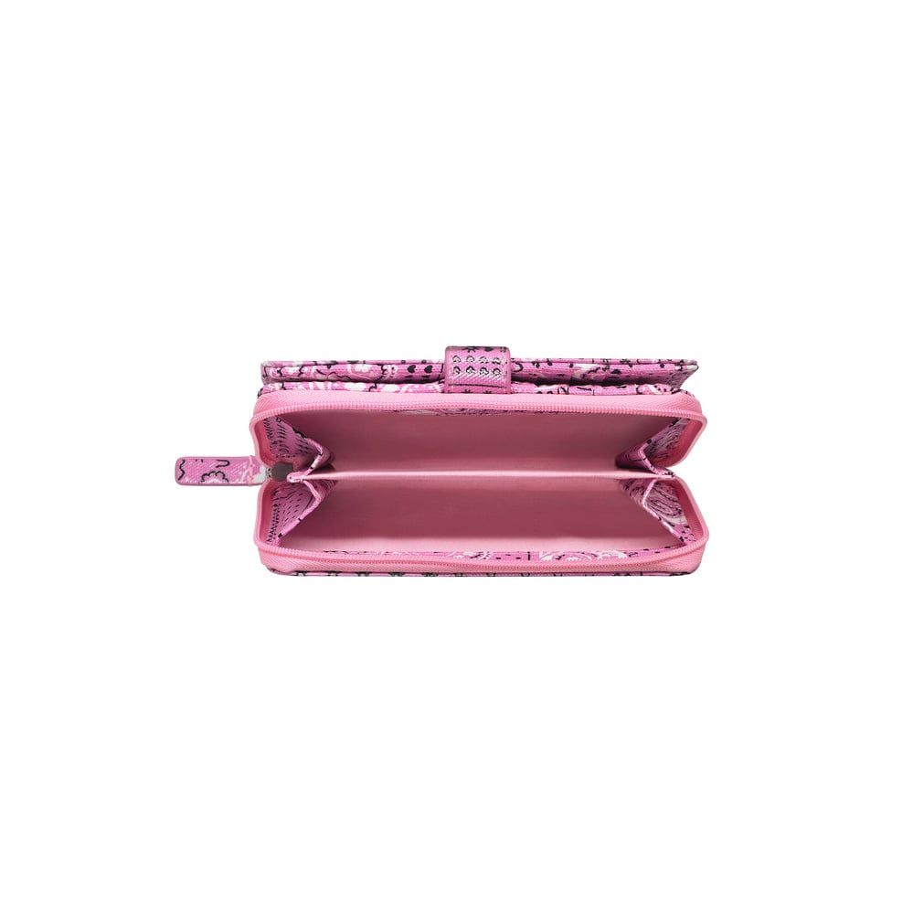 Ví gập/Folded Zip Wallet - Bandana - Pink