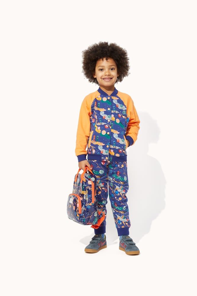 Ba lô cho bé /Kids Medium Backpack - Marble Space - Navy