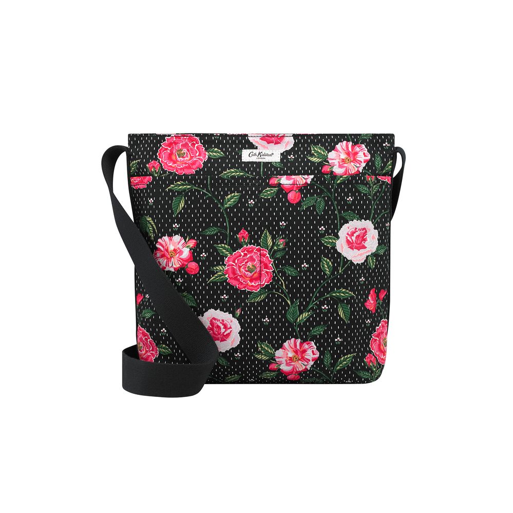 Túi đeo chéo/Zip Mgr Bag Tea Rose Midscale - Tea Rose Midscale - Black