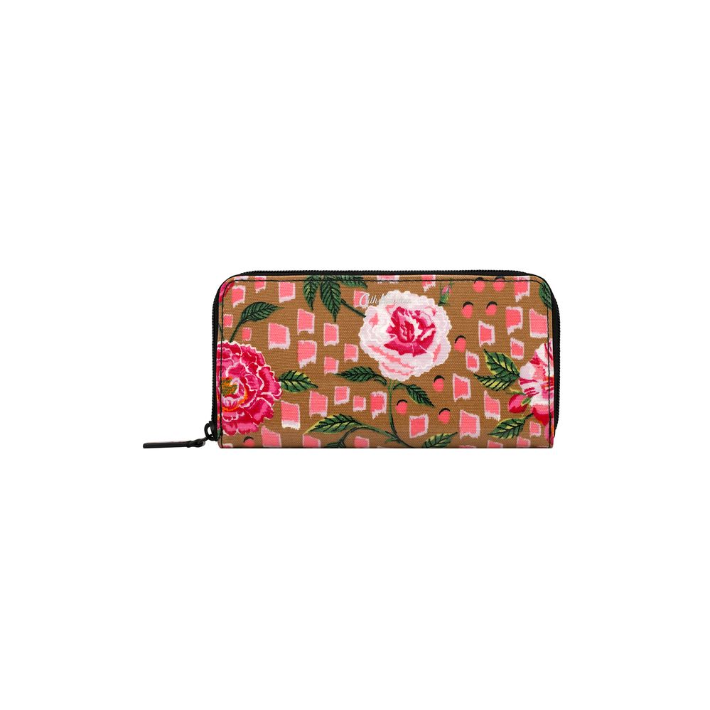 Ví nữ dài/Continental Zip Wallet - Tea Rose - Camel