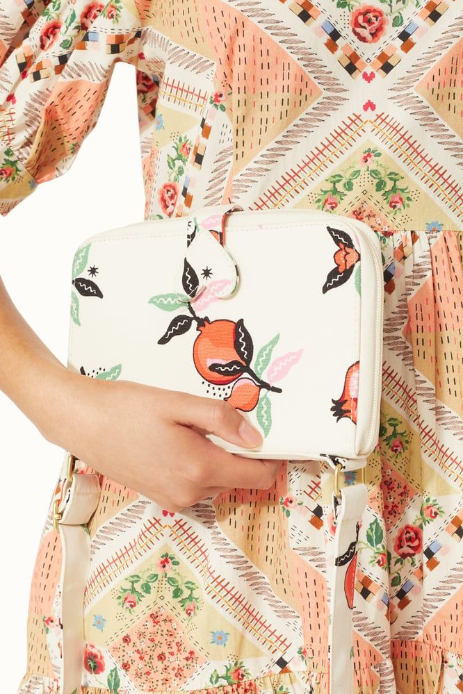 Túi đeo chéo/The Everything Cross Body - Pomegranate - Cream