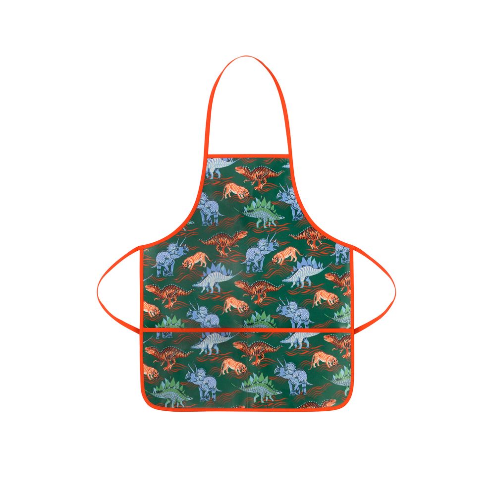  Tạp dề cho bé/Kids Apron - Dinosaur - Green 