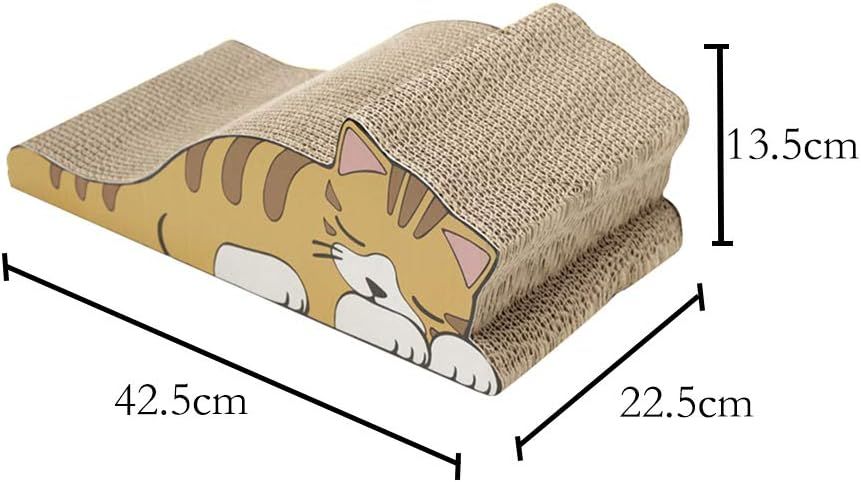 2in1 Square Cat Scratcher Fat Cat Bed Cardboard Paper High Quality Cat Scratching Pad-Pet toys