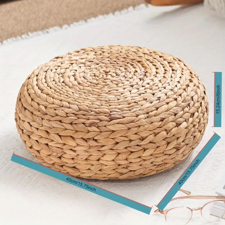Lafos HandiCraft-Comfortable Water Hyacinth Cushion for Indoor/Outdoor Home Furniture