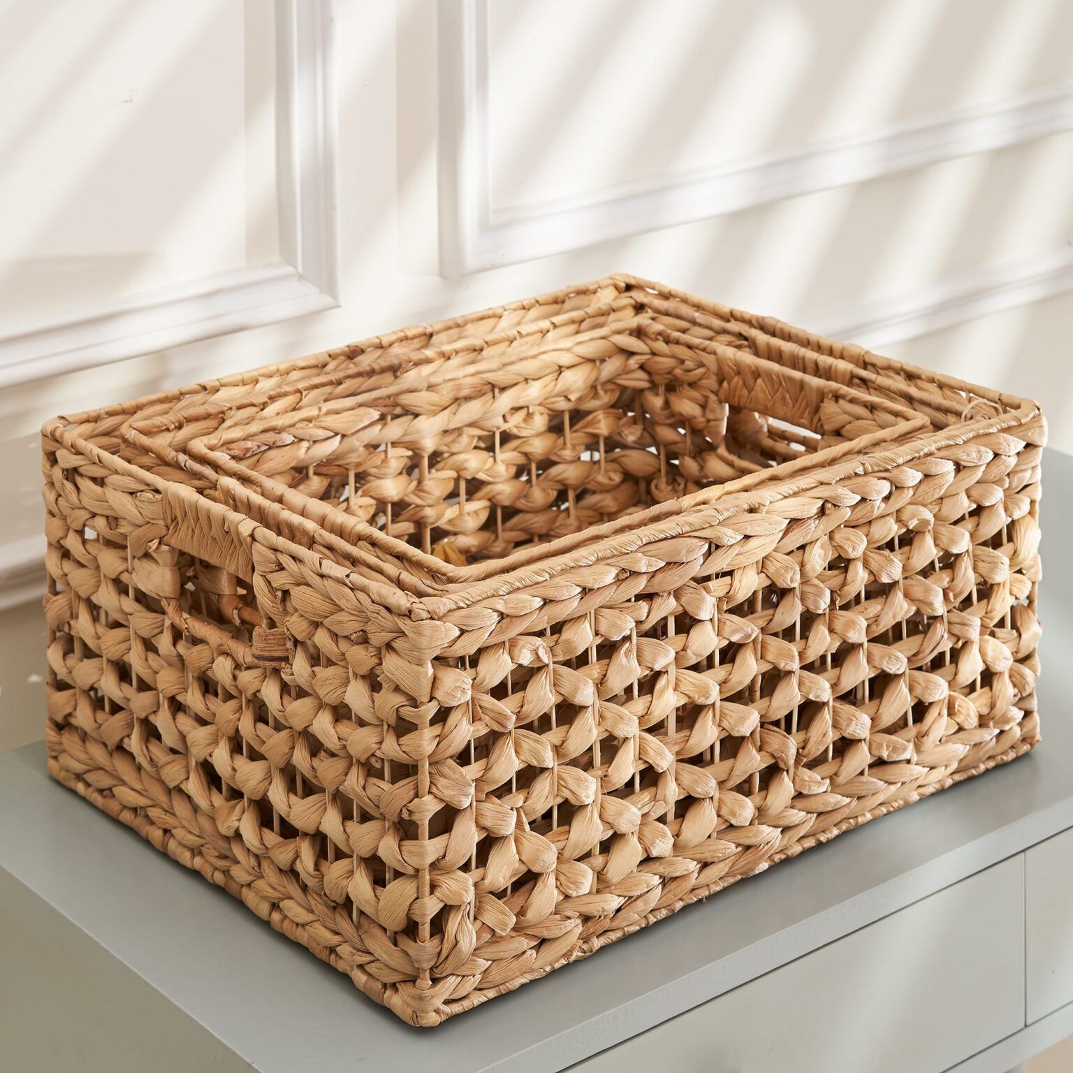 Lafos HandiCraft- Water Hyacinth Set 3 Basket
