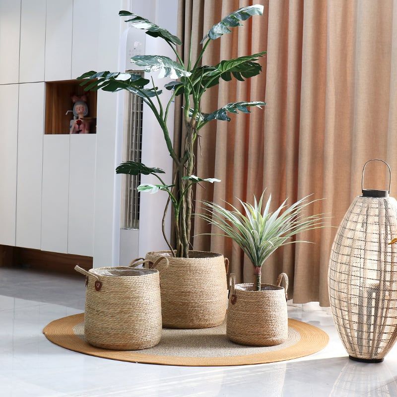 Lafos HandiCraft-Indoor Planter Basket Natural Seagrass