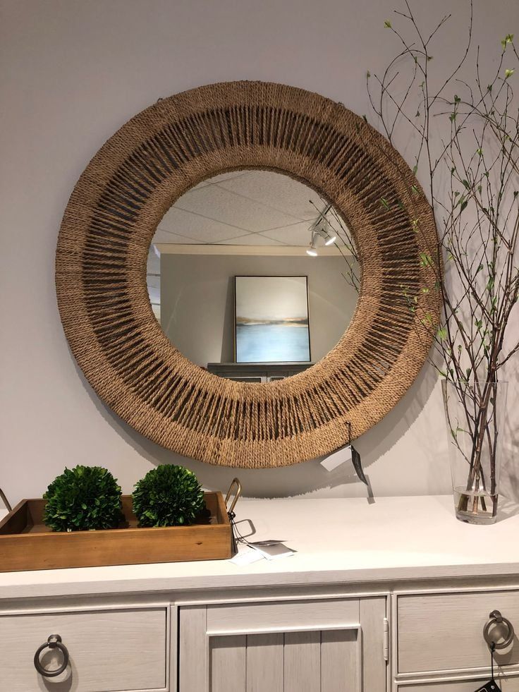 Lafos HandiCraft- Round wall mounted mirror Decor-Home Funiture-DIY Rattan Mirror