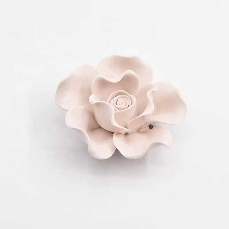 Home Decor Artificial 3D -Ceramic Handmade Flower - Flower Pot Porcelain Flowers