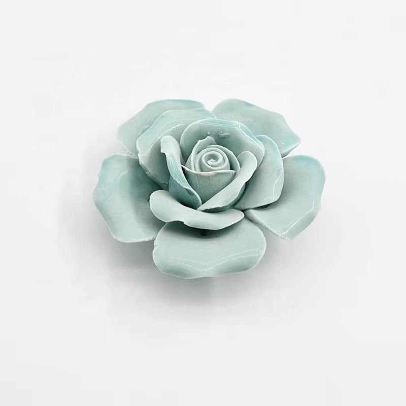 Home Decor Artificial 3D -Ceramic Handmade Flower - Flower Pot Porcelain Flowers