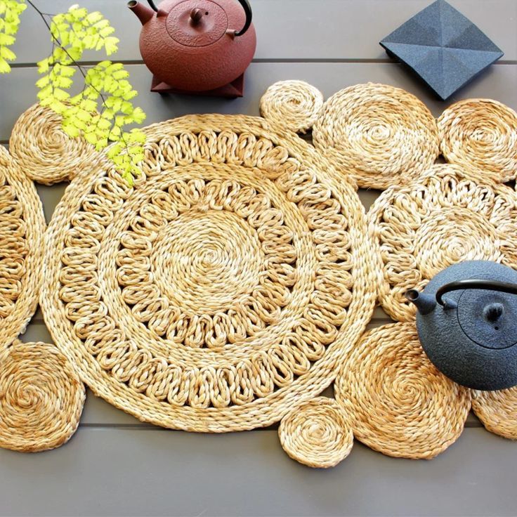 Lafos HandiCraft-Wholesale Handwoven Water Hyacinth Table Runner-Household Basket- Seagrass
