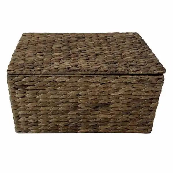 Lafos HandiCraft-Laundry Hamper with Lid-Water Hyacinth