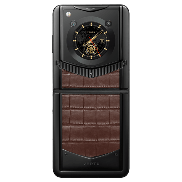  Vertu Ironflip Amber Brown Bes Fee Alligator Skin 