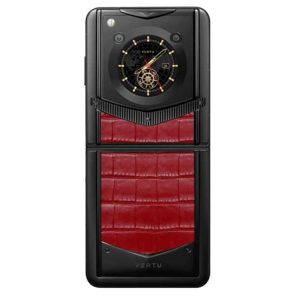  Vertu Ironflip Flame Red Alli Bes Fee Alligator Skin 