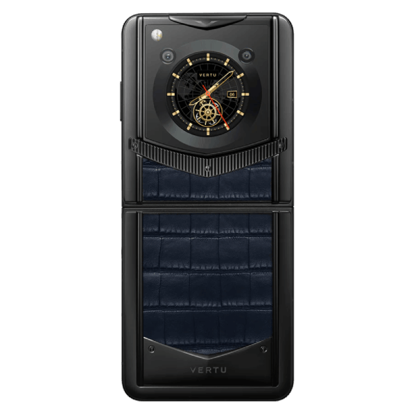  Vertu Ironflip Navy Blue Alli Bes Fee Alligator Skin 