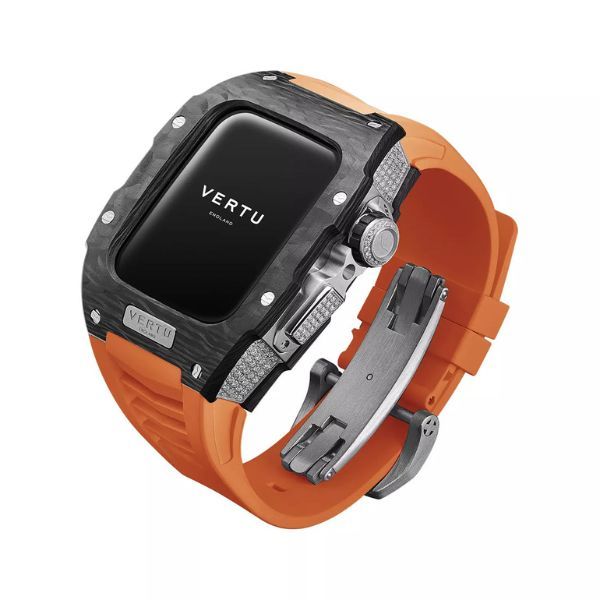  Vertu Watch Black Diamond Orange 