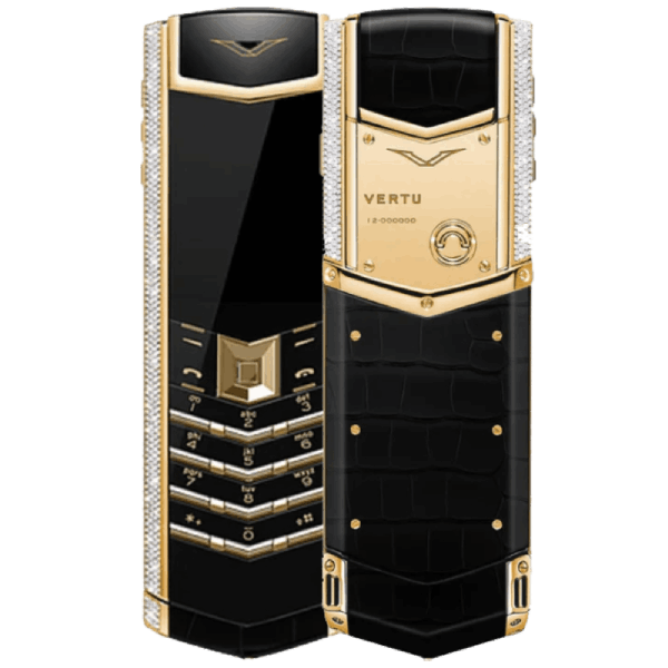  Vertu Signature V Gold Diamond Alligator 