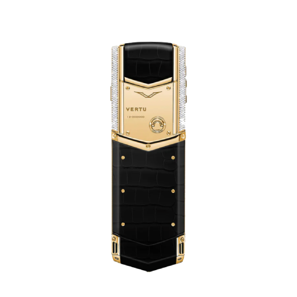  Vertu Signature V Gold Diamond Alligator 