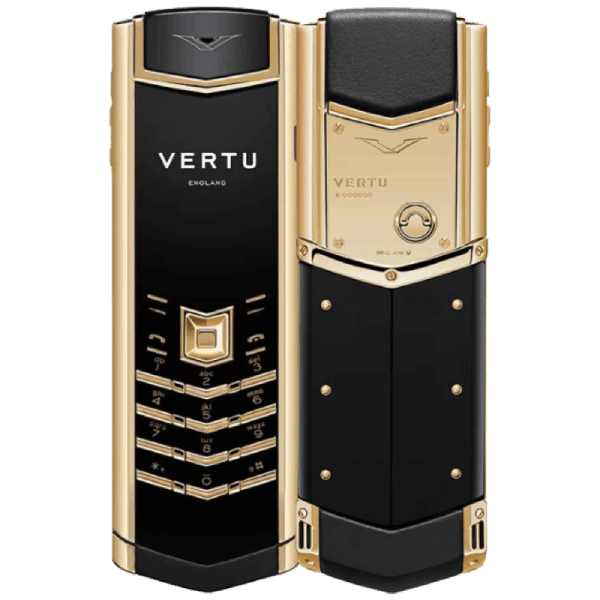  Vertu Signature V Pure Black Full Gold 