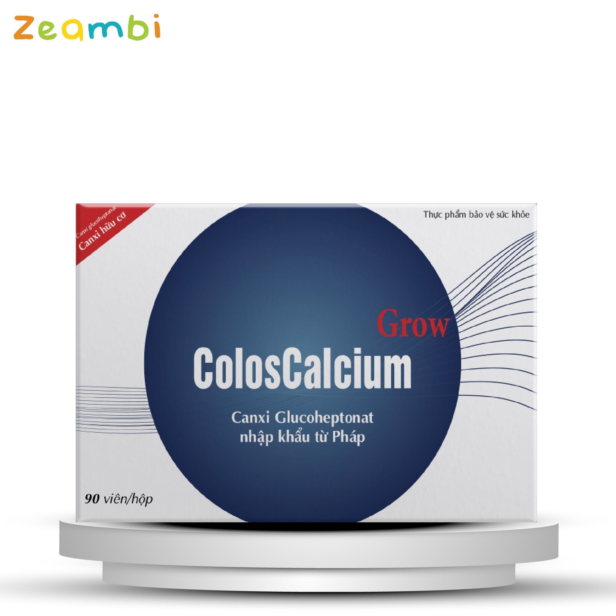 Canxi hữu cơ ZEAMBI Coloscalcium Grow 90 Viên