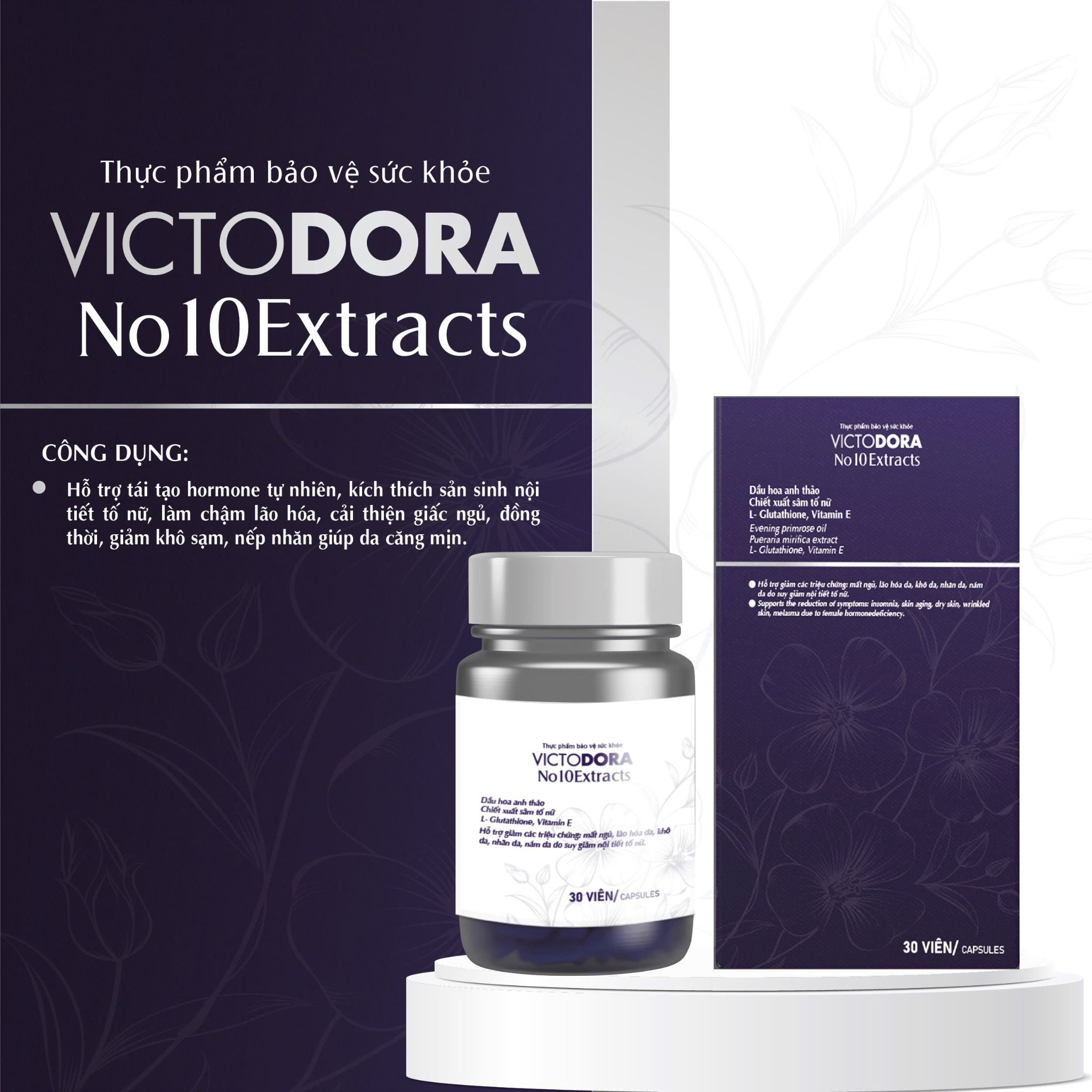 Viên Uống Nội Tiết Victodora No10Extracts