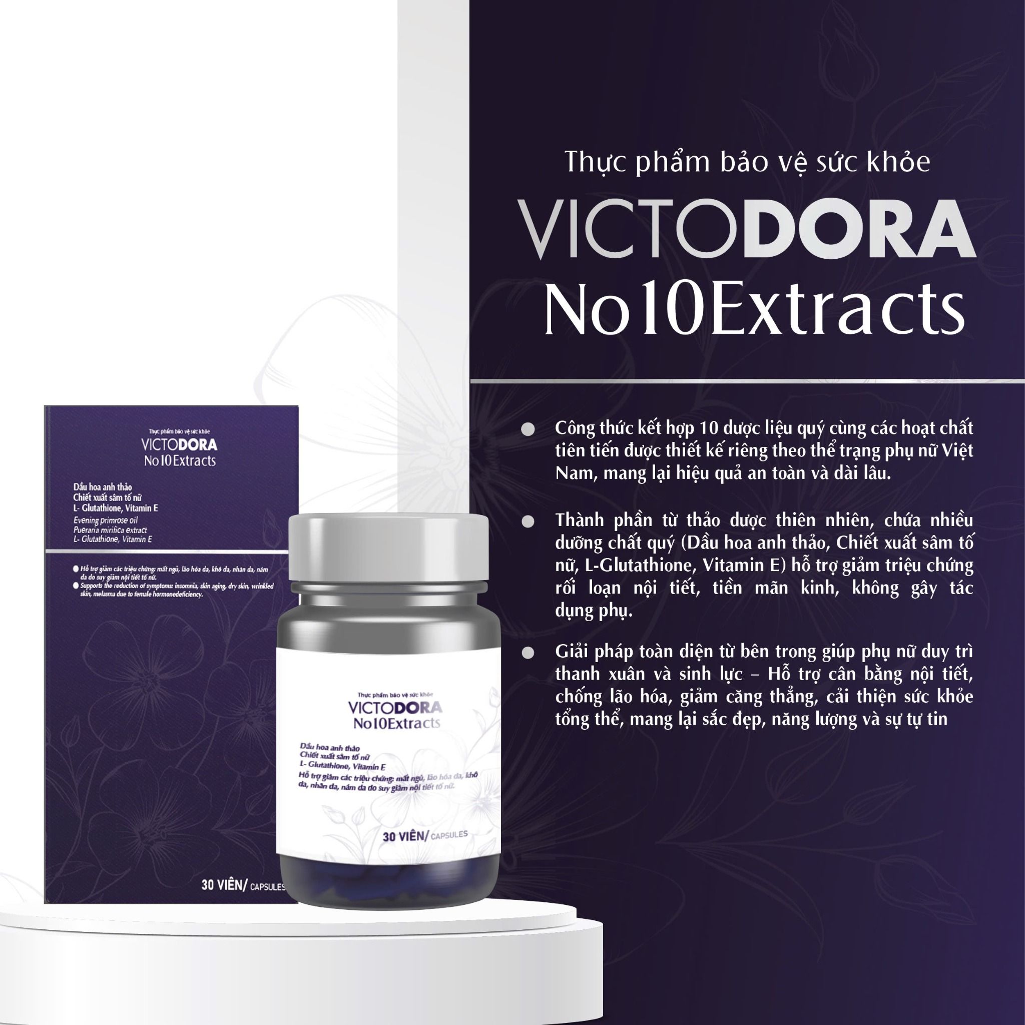 Viên Uống Nội Tiết Victodora No10Extracts