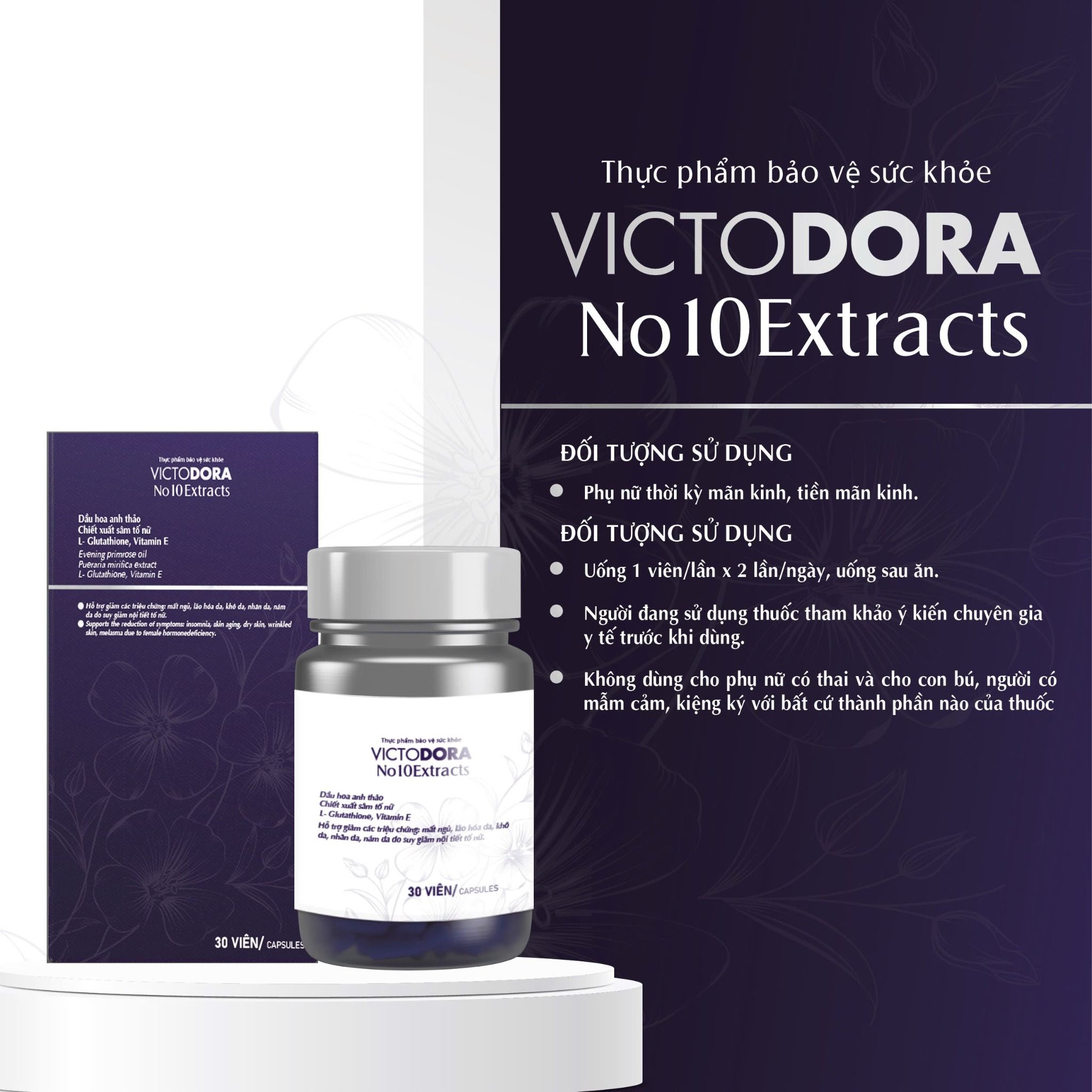 Viên Uống Nội Tiết Victodora No10Extracts