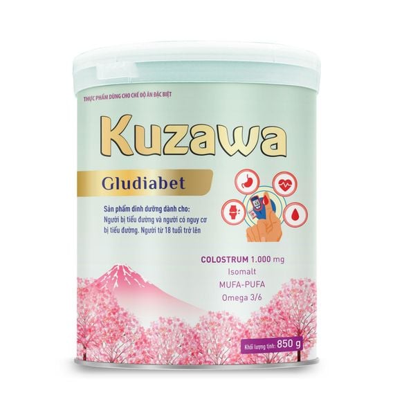 Dinh dưỡng cho người tiểu đường Kuzawa Gludiabet 850g