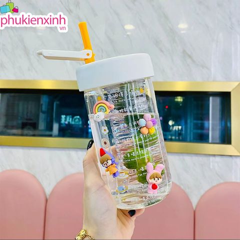  [4 màu] [500ml] Bình đựng nước Kute LN04 