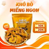  Khô Bò Miếng Ngon Ba Thức Food chuẩn đặc sản Tây Nguyên 500gram - 1kg 