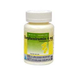 Clorpheniramin 4mg - Kháng dị ứng, điều trị viêm mũi dị ứng, mề đay (Lọ 500 viên)