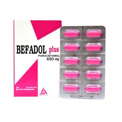 Befadol plus 650mg - Giảm đau, hạ sốt (Hộp 10 vỉ x 10 viên)