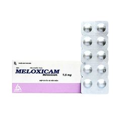 Meloxicam 7.5mg - Điều trị kháng viêm, giảm đau cơ xương khớp (Hộp 10 vỉ x 10 viên)