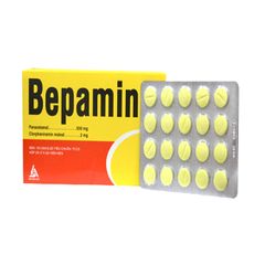 Bepamin - Điều trị cảm cúm, hạ sốt (Hộp 25 vỉ x 20 viên)