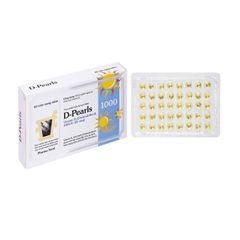D-Pearls Vitamin D3 1000IU - Hỗ trợ giảm nguy cơ thiếu hụt Vitamin D (Hộp 2 vỉ x 40 viên nang)