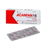 Acantan 16mg - Điều trị tăng huyết áp, suy tim (Hộp 3 vỉ x 10 viên)