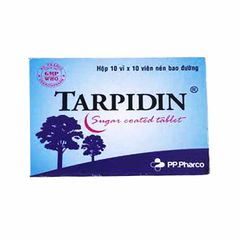 Tarpidin Sugar - Giúp bổ phổi, hỗ trợ giảm ho gió, ho khan, ho do thay đổi thời tiết (Hộp 10 vỉ x 10 viên)