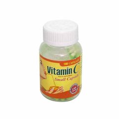 Vitamin C Small Capsule - Giúp bổ sung và hỗ trợ giảm nguy cơ thiếu hụt vitamin C (Chai 100 viên)