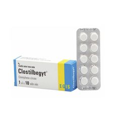 Clostilbegyt 50mg - Điều trị chứng vô sinh ở phụ nữ do không phóng noãn (Hộp 1 vỉ x 10 viên)