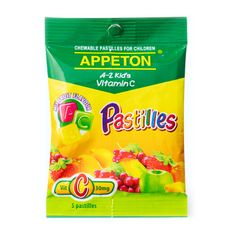 Appeton A-Z Kids Vitamin C Pastilles - Bổ sung vitamin C cho trẻ em (Hộp x 20 gói)