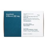 Acyclovir STELLA 400mg - Điều trị nhiễm Herpes simplex, bệnh thuỷ đậu, bệnh zona (Hộp 7 vỉ x 5 viên)