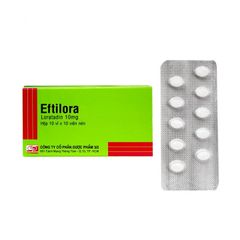 Eftilora - Điều trị viêm mũi dị ứng, nổi mề đay tự phát mạn tính (Hộp 10 vỉ x 10 viên)