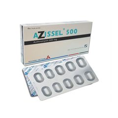 Azissel 500mg - Điều trị nhiều loại bệnh nhiễm trùng do vi khuẩn (Hộp 1 vỉ x 10 viên)