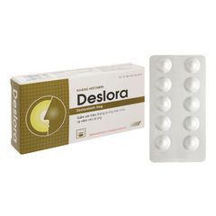 Deslora 5mg - Chỉ định trong bệnh viêm mũi dị ứng, bệnh mày đay tự phát mạn tính (Hộp 3 vỉ x 10 viên)