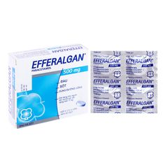 Efferalgan 500mg - Giảm đau, hạ sốt (Hộp 4 vỉ x 4 viên)