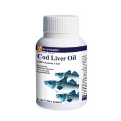 Cod Liver Oil - Giúp xương chắc khỏe và ngăn ngừa loãng xương, hỗ trợ chức năng não bộ, thị giác và tim mạch (Hộp 100 viên)