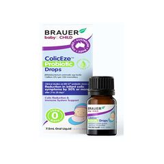 BRAUER Baby ColicEze Probiotic Drops - Hỗ trợ tiêu hóa cho trẻ em (Hộp 1 chai 7.5ml)