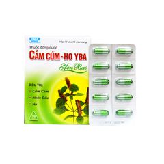 Cảm cúm-ho YBA - Dùng trong các trường hợp cảm cúm, nhức đầu, trị ho, trừ đờm do cảm lạnh (Hộp 10 vỉ x 10 viên)